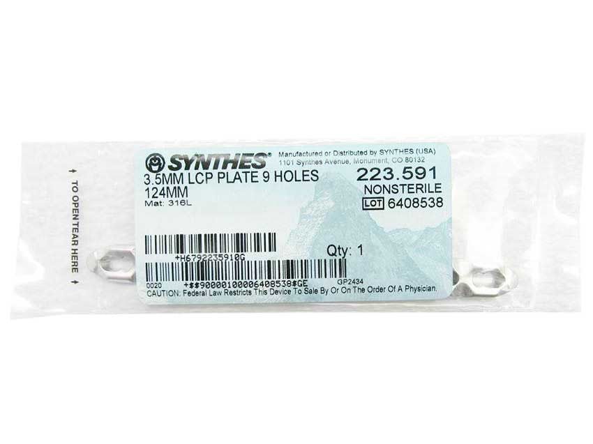 Booth Medical - Synthes 3.5mm LCP Plate - 223.591