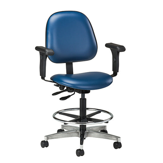 2188W-Clinton Specialty Lab Stool, Pneumatic, Ergonomic Designed Task Chair