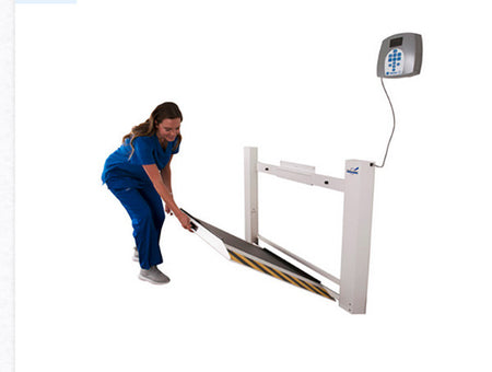 Health o meter - Fold Up Wheelchair Scale  - Wall Mount 