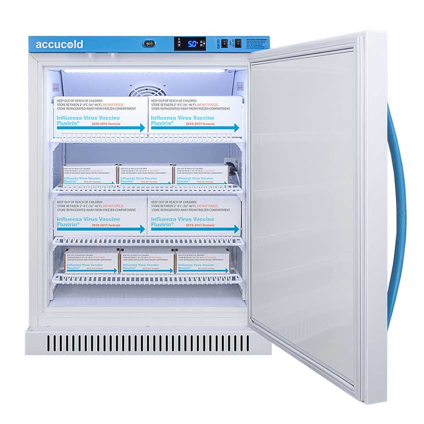 Accucold Pharma-Vac Vaccine Refrigerator 6 Cubic Ft. - loaded