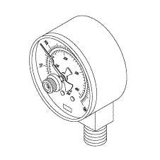 Pressure Gauge For Tuttnauer and Midmark Autoclaves Part: RPG693