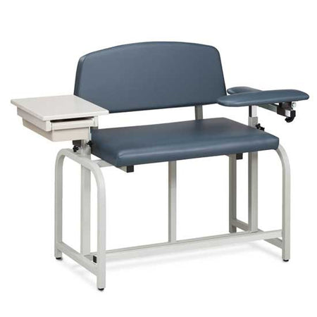 Bariatric Blood Drawing Chair 66092B - Extra-Tall, Draw Chair w/Padded Flip Arm - Drawer