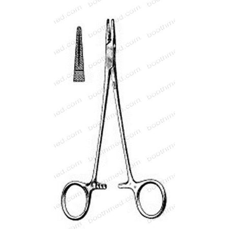 OR Grade Meisterhand- Crile-Wood Needle Holder, 5-7/8", Tungsten Carbide Jaws, Gold Plated Handles SKU:MH8-50TC