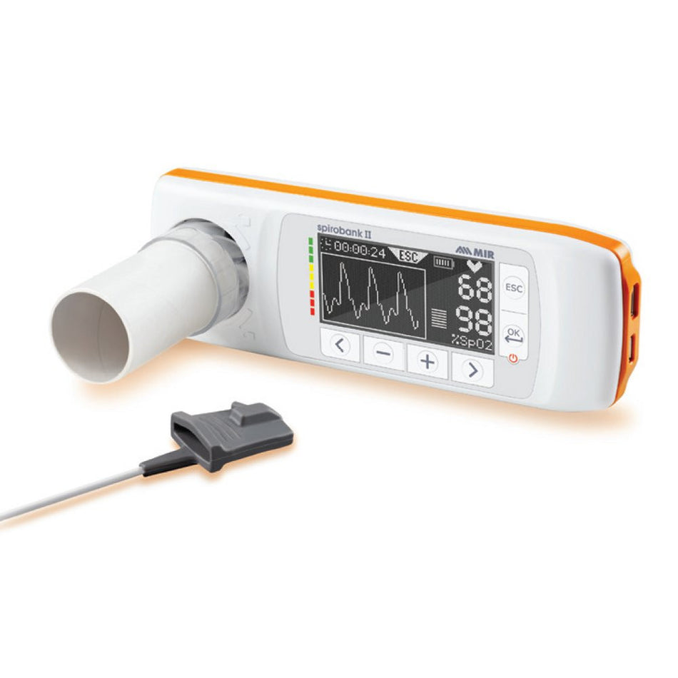 Booth Medical - MIR Spirobank II Advanced Plus with Oximetry, Portable Spirometer - 911025