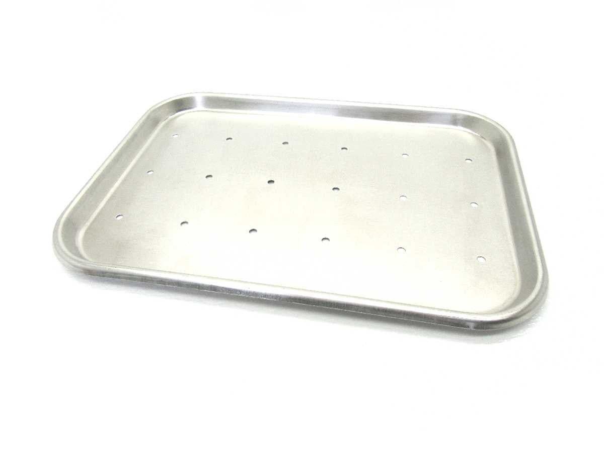 Booth Medical - Stainless Steel Perforated Instrument Tray - 3/4 x 10-1/2 x 15