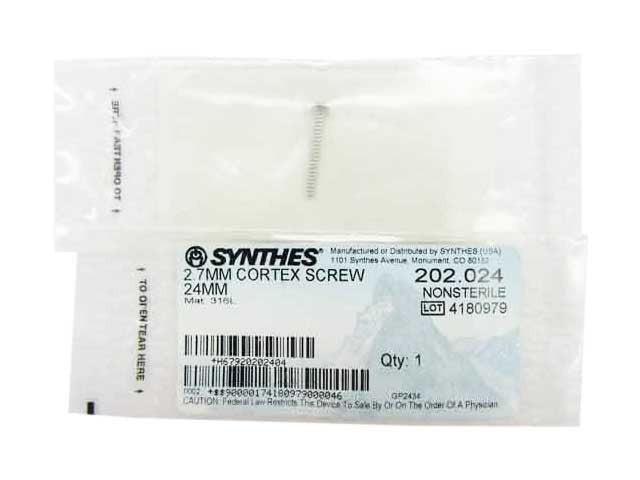 Booth Medical - Synthes 2.7mm Cortex Screw - 202.024