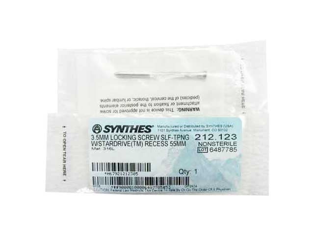 Booth Medical - Synthes 3.5mm Self Tapping Locking Screw - 212.123