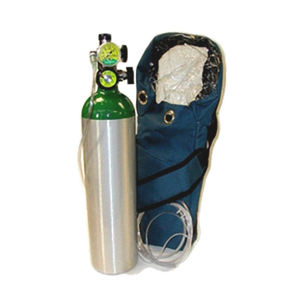Mada D Oxy-Uni-Pak Portable Oxygen Kit-2-8 LPM Regulator, MadaValve-Shoulder Bag - 1515ME