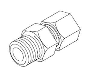 Both Medical - Fitting, Male Connector Fits Most Tuttnauer Autoclaves Part: RPF688