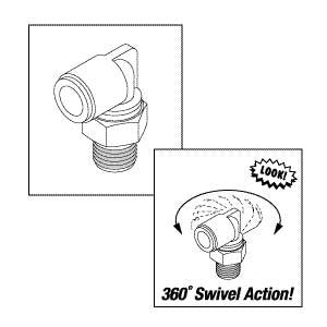 Elbow, Pivot (3/8" x 1/4") AirStar Dental Compressor Part: 56119/RXF033