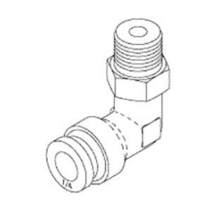 Elbow, Swivel (1/4" x 1/8") AirStar Dental Compressor Part: 56113/RXF037