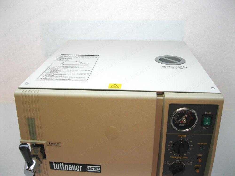 Booth Medical - Tuttnauer 2340M Classic Manual Autoclave - Never Used
