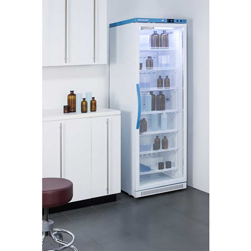 Accucold -15 Cu.Ft. Upright Laboratory Refrigerator - Full View 
